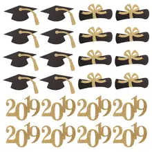 24 шт. Высококачественная бумажная карта Congrats Grad торт Топпер класс выпускник украшения