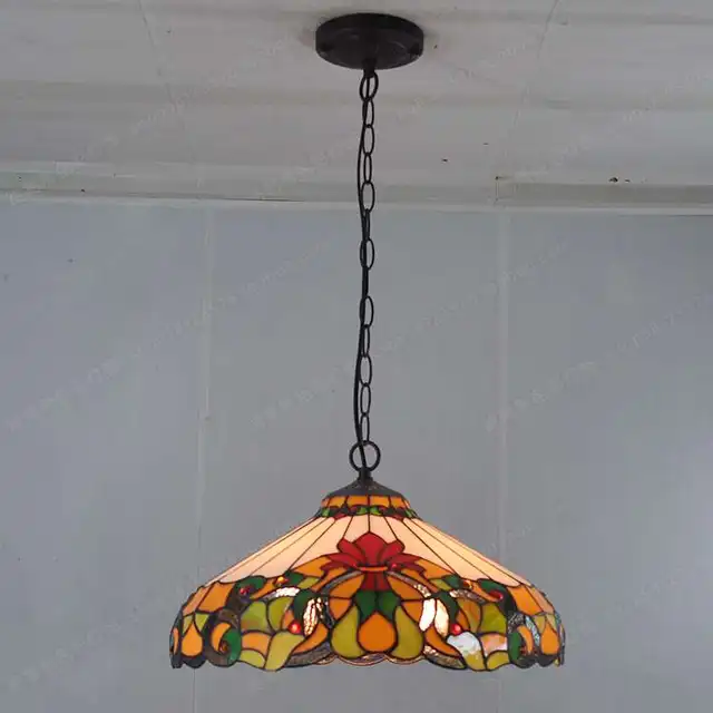 16 inch european style complex guti cafe bar tiffany lamps table