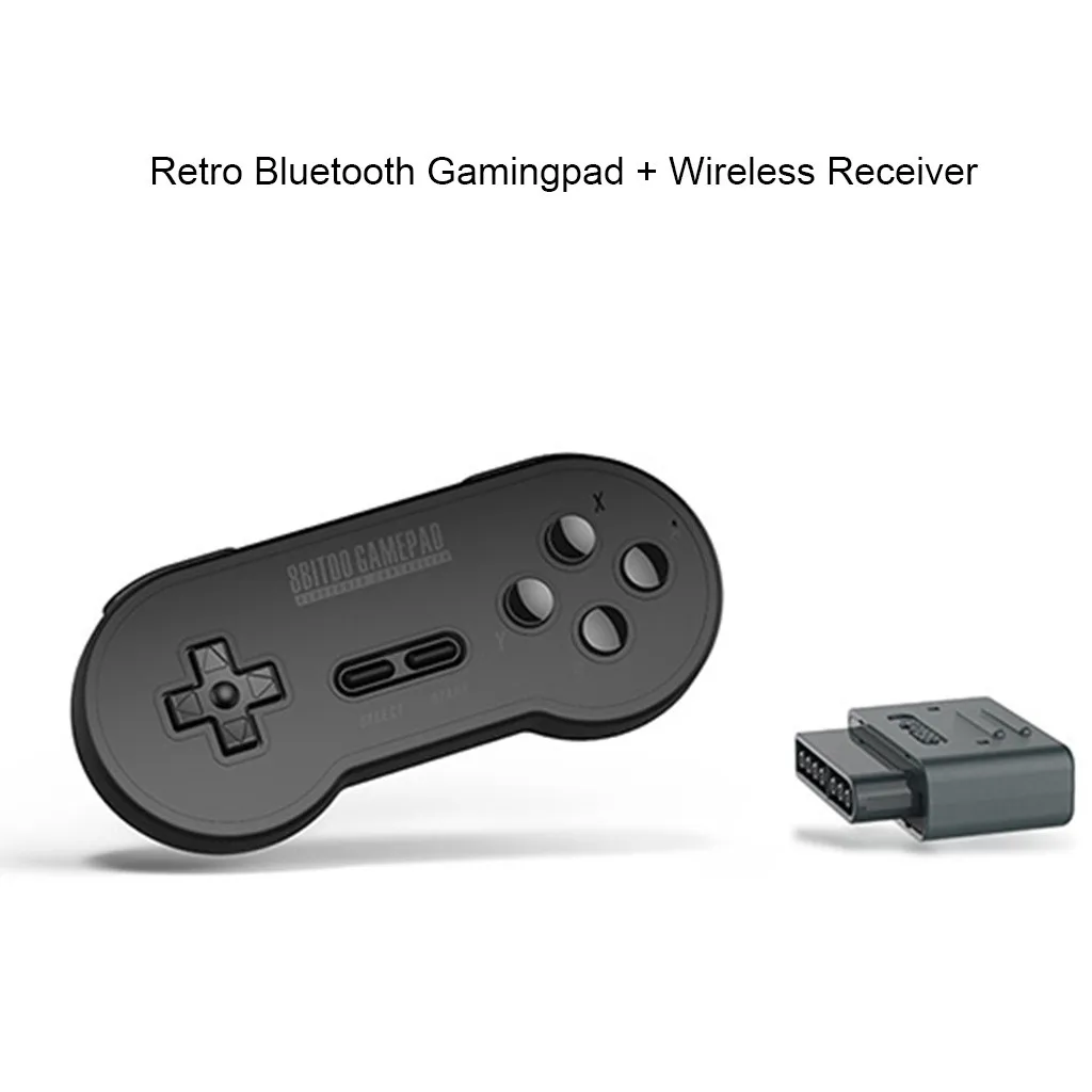 

2019 New Retro Wireless Bluetooth Wontroller With Wireless Receiver Set For SFC Game Bluetooth gamepad hot sale
