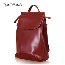 QIAOBAO, высококачественный рюкзак из натуральной кожи, рюкзак из коровьей кожи для отдыха и путешествий, ковбойский рюкзак, Корейская школьная сумка для колледжа