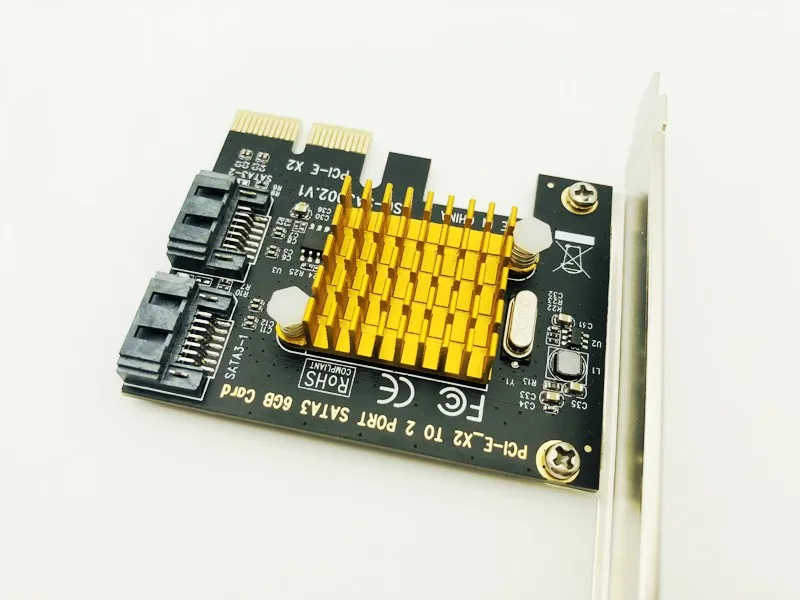Плата контроллера SATA PCI E 2X 4X 8X 16X Express на 3 0 2 порта SATAIII 6 Гбит/с плата расширения