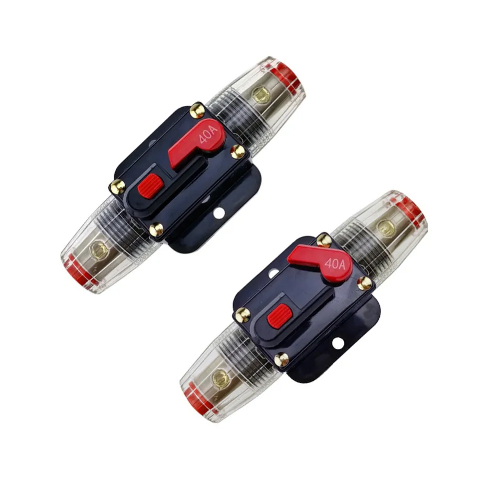 Автомобильные DC 12V 40 Amp Аудио Стерео автоматический выключатель ручной сброс