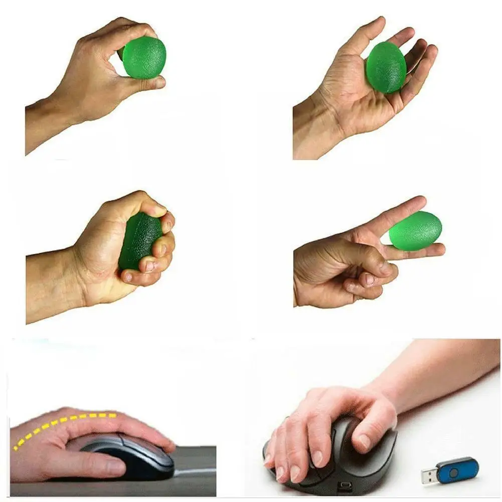 Антистрессовый мяч в форме яйца для снятия стресса, для ванны, упругие игрушки для детей, прыгающий мяч, эластичный резиновый тренажер, расслабляющий палец, сжимающий взрослых