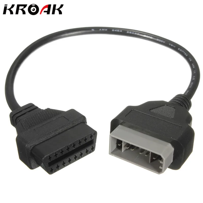 

40cm 14 Pin Male to 16 Pin Female ODB2 Code Reader Scanner Diagnostic Cable Adapter For NISSAN Extension Connector Cable
