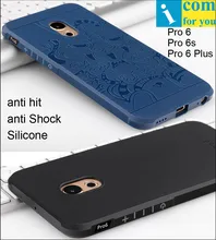 Сопротивление падение Броня анти хит Shock Silicone Case Для Meizu Pro6 Pro 6 Плюс 3D резной Дракон Крышка Pro 6s