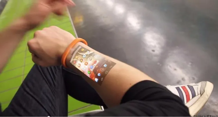 Sale Cicret Smart Bracelet Intelligent Projection Equipment On The Arm Bracelet Smartphones By Ems Equipment Temperature Bracelet Colourbracelet Material Aliexpress