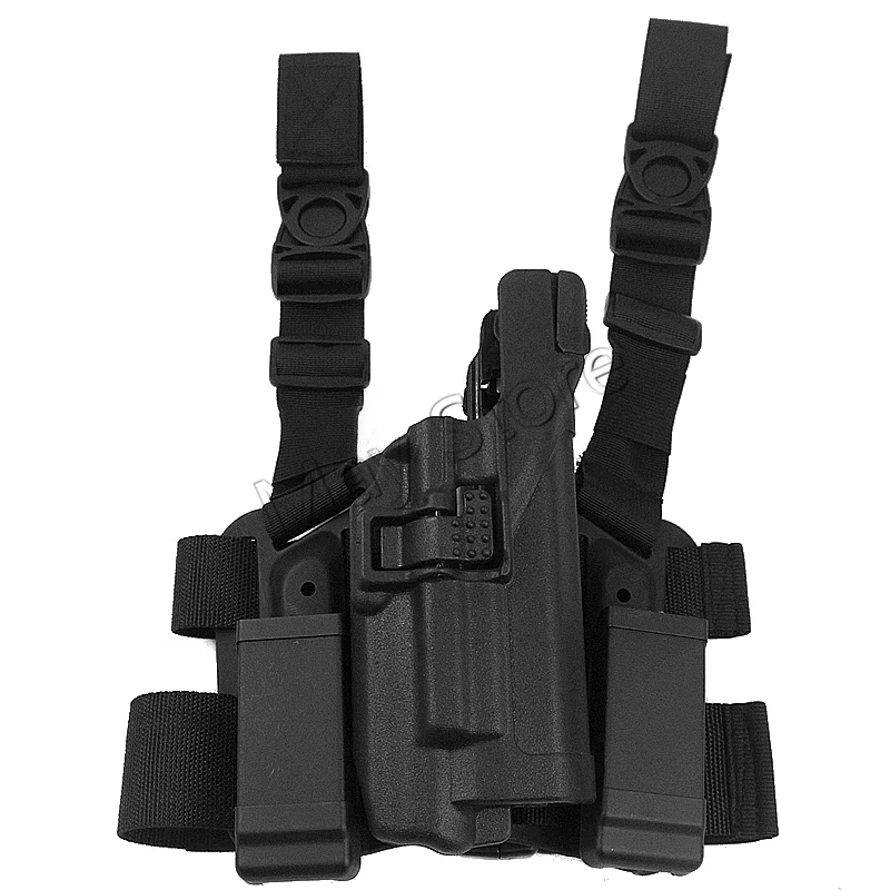 Tactical Gun Holster BlackHawk Duty Holster Level 3 Gl 17/19 Flashlight