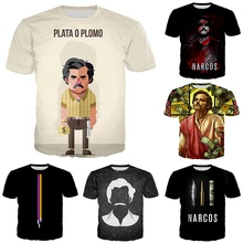 PLstar Cosmos Narcos Pablo Escobar Narcos bullet черные толстовки мафия хип-хоп мужские футболки Harajuku Streetwear-6