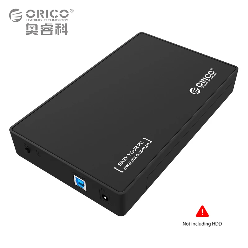 

ORICO 3.5 Inch HDD Enclosure USB3.0 to SATA External Hard Drive Enclosure Tool Free Support UASP 8TB for 3.5" SATA HDD and SSD