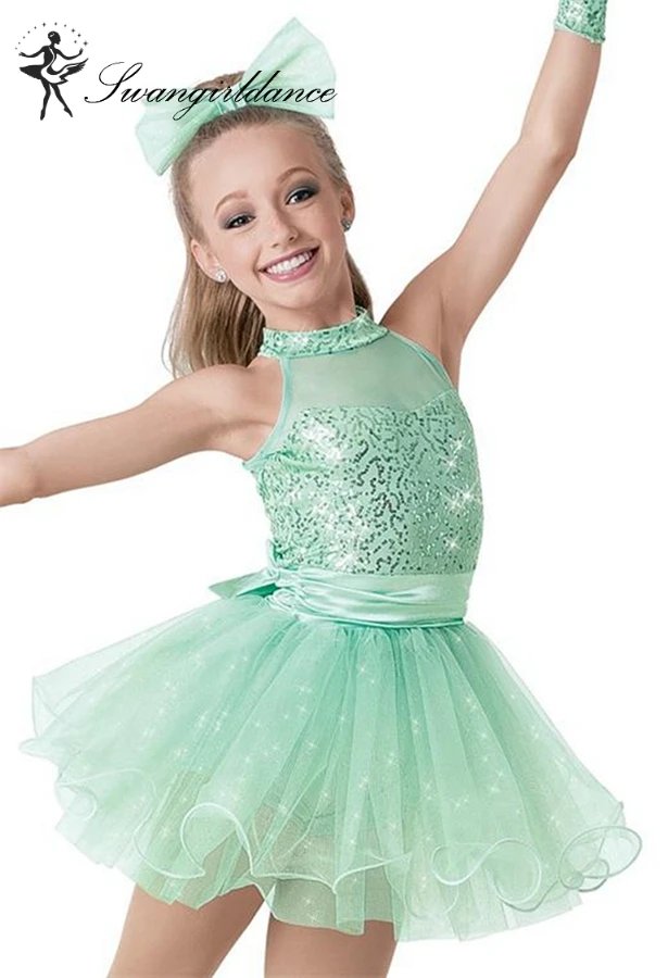 Adult girl sequin Jazz Dance Costume tutu, stage performance dance