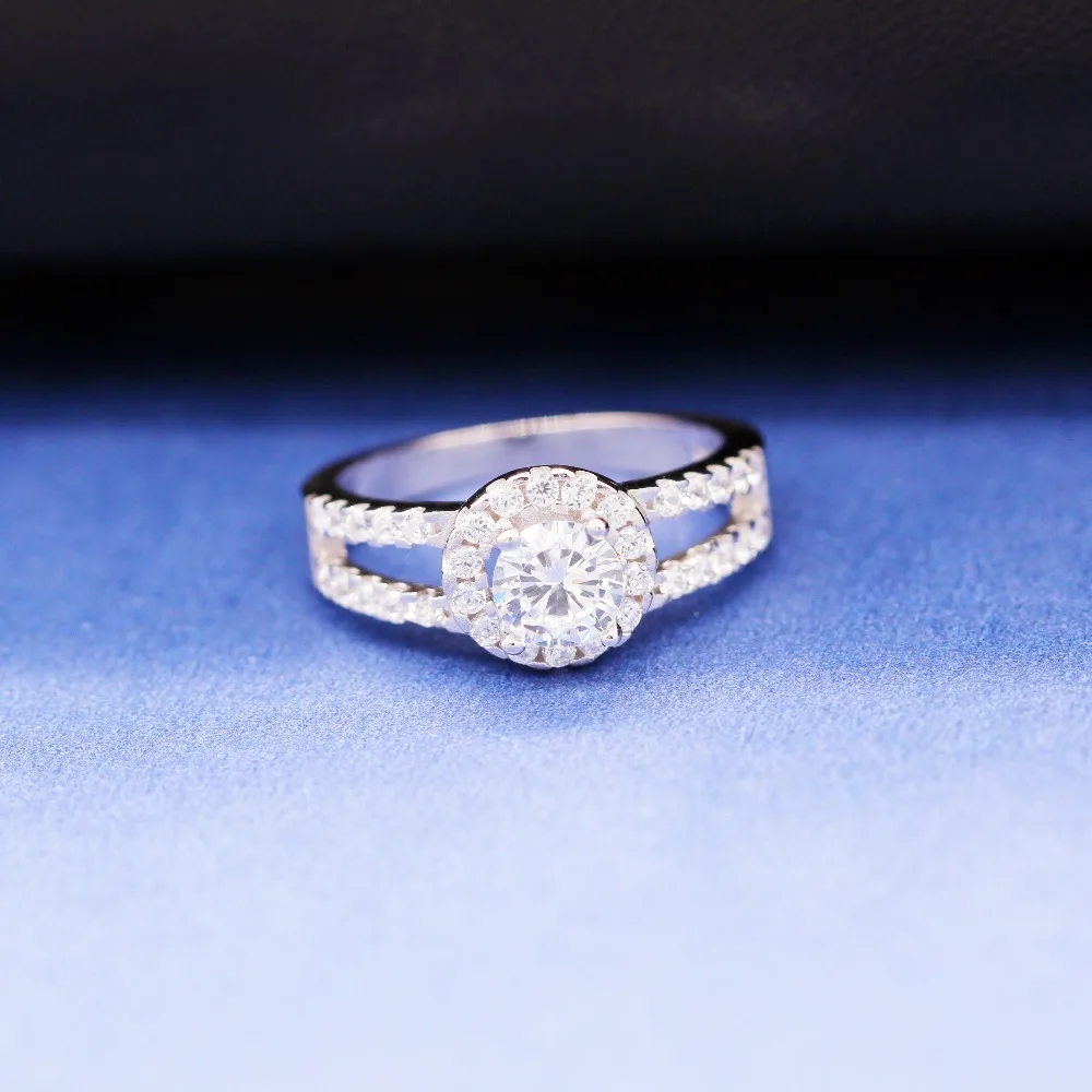 15% off Fashion Wedding Rings Silver Color Gifts for Women Charms Ring Rainbow Mystic Vintage Jewelry Bijouterie Uloveido J510