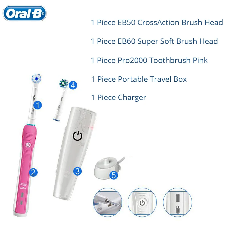 Зубная щетка Oral B звуковая для влюбленных пар устройство ежедневной чистки зубов