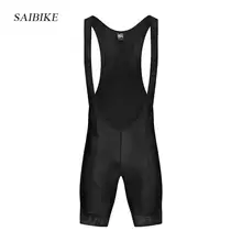 SaiBike велосипедные шорты с нагрудником мужские летние облегающие профессиональные велосипедные шорты полностью черные велосипедные шорты Одежда для шоссейного велосипеда
