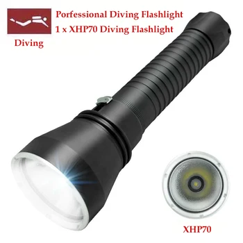 

WasaFire New LED Tactical Diving Flashlight 3800 Lumen XHP70 LED Diving Lantern Underwater 100M Underwater Hunting Flashlight