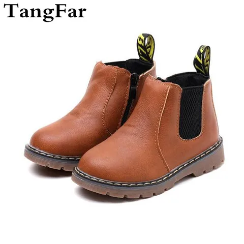 Botas de Pele de Couro do Plutônio Botas de Borracha da Motocicleta à Prova Crianças Novas Menino Neve Bota Menina Dwaterproof Água Botas Sapato