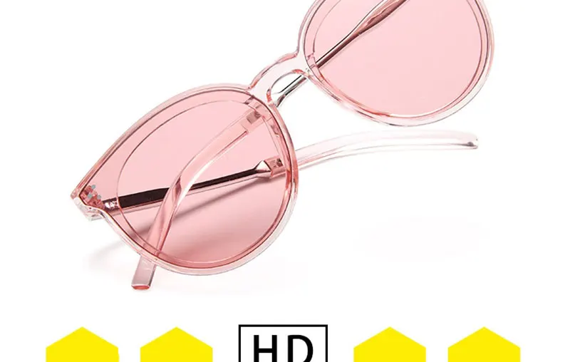 Yoovos 2019 Винтаж «кошачий глаз» Для женщин Карамельный цвет очки для похода по магазинам океан объектива Мода Óculos De Sol UV400
