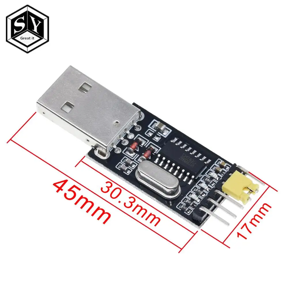 USB to TTL Converter UART module CH340G 3.3V 5V Replace Pl2303 CP2102 