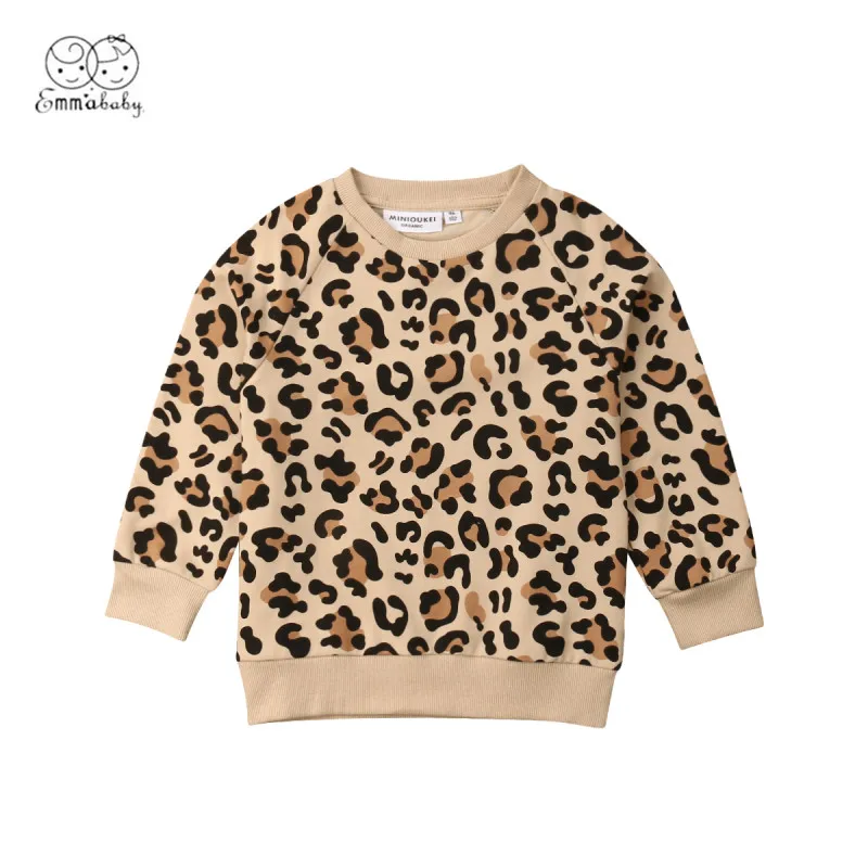 

2019 Brand New Toddler Kid Baby Girl Boy Bunny Leopard Print Top Clothes