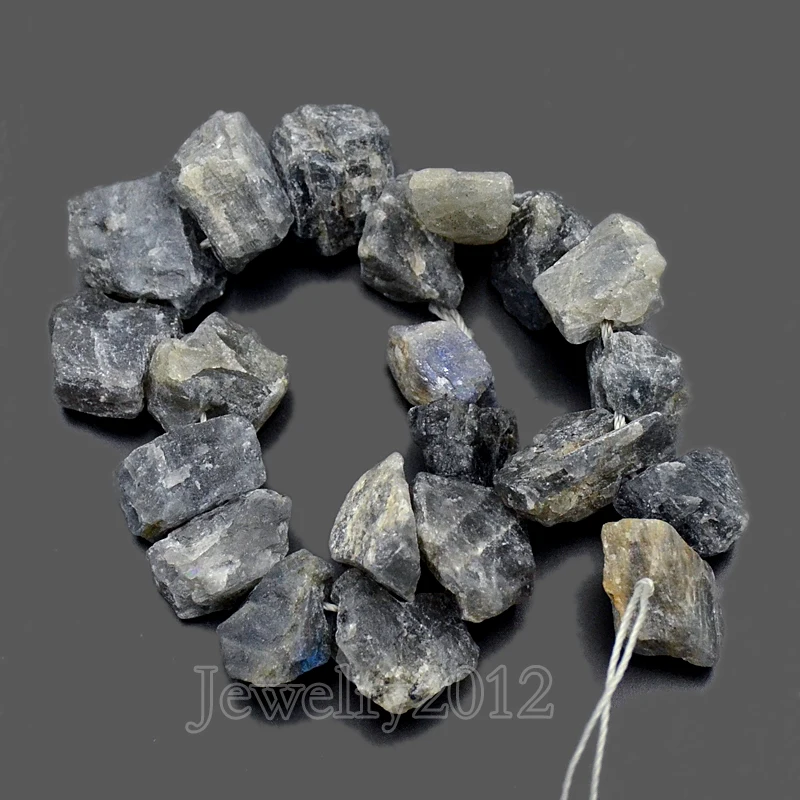 Labradorite free form irregular rough bead raw natural 16 inch S0282