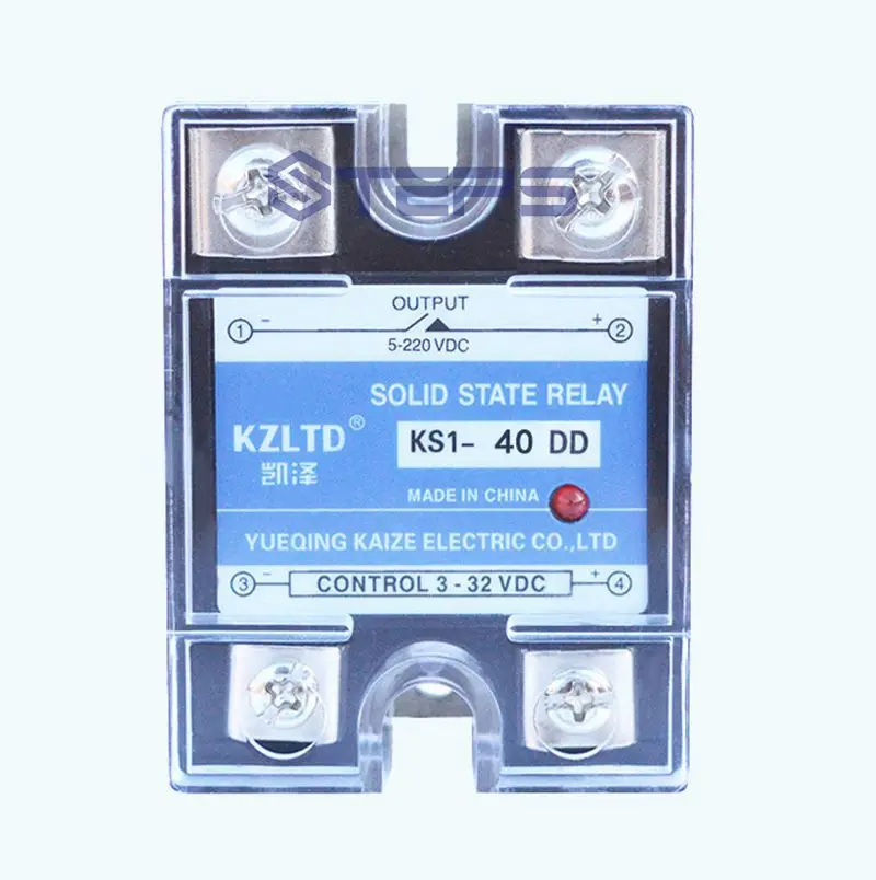 

DC solid state relay DC to DC 40A no spark no contact explosion-proof solid switch 3V12V4V