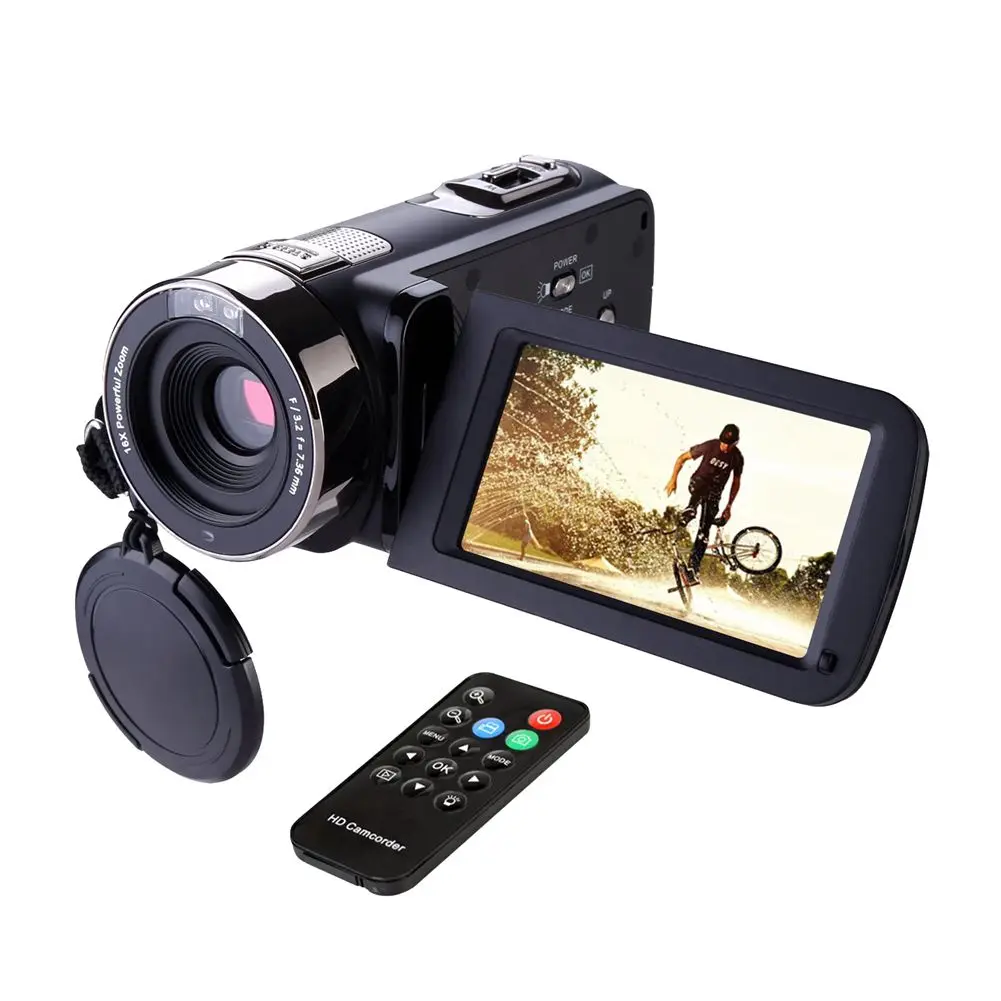 Видеокамера 302 S Full HD видеокамера 1080 P цифровой пульт дистанционного управления