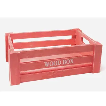 

Cash Box from Vintage Wood Red color-15x38x28 cm