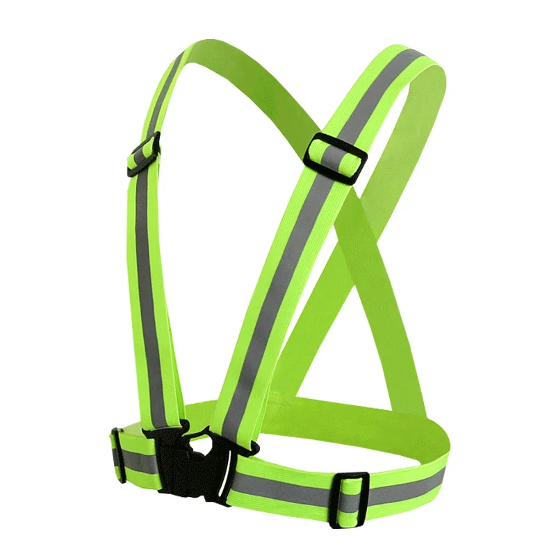 Unisex Safety Bicycle Reflection Vest High Visibility Running Cycling Security Vest Reflective Strips For Adult Child LT0094 (2)