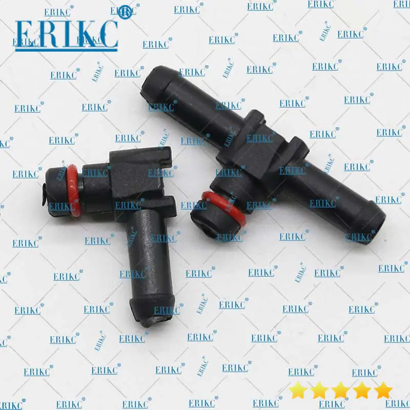 ERIKC T and L Type Return Oil Backflow for Denso Series Diesel Cr Fuel Injector Plastic 3 Two-way Joint Pipe 10pcs/bag