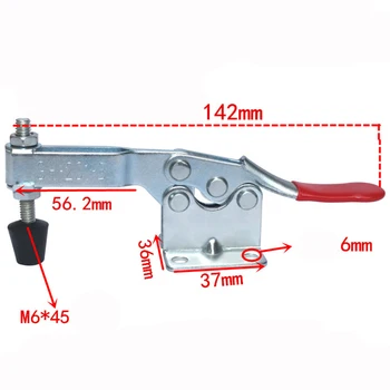 

Metal Horizontal Quick Release Hand Tool Toggle Clamp For Fixing Workpiece