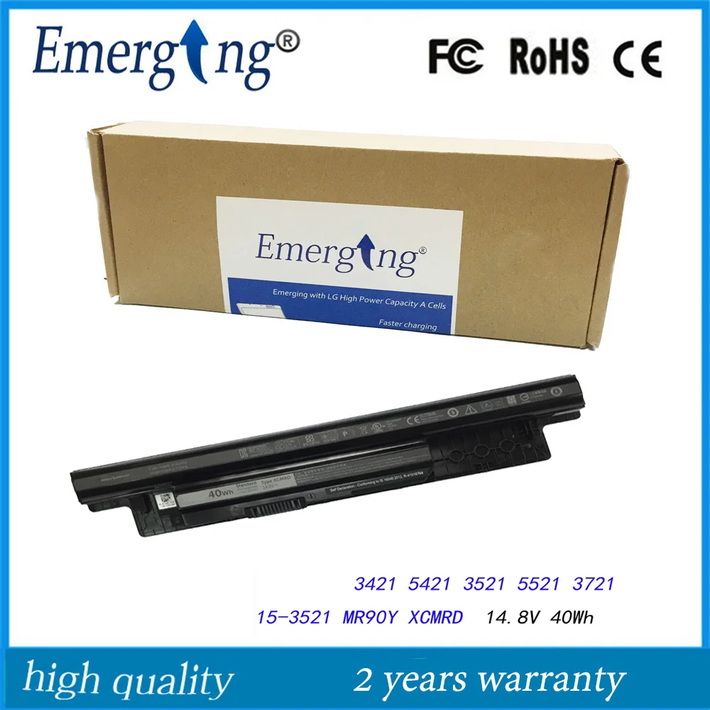 4Cells 14.8V 40Wh New Original Laptop Battery For Dell Inspiron Xcmrd 14 3421 14R-5421 5421 3521 5521 3721 15-3521 3421 Series