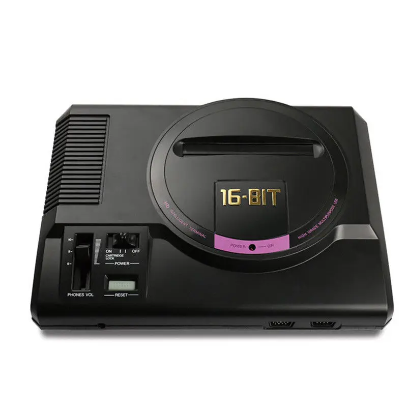 HDMI 16 бит игровая консоль SEGA MEGA DRIVE 1 Genesis высокой четкости HDMI tv Out с 2,4G беспроводной контроллер картридж 18 в 1