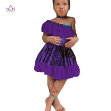 Одежда для детей в африканском стиле; Новинка года; модные милые платья для девочек; Bazin Riche; Милая традиционная одежда в африканском стиле; WYT222