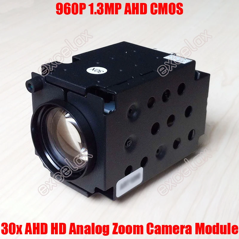 960P 1.3MP AHD 30x Optical CMOS Zoom Camera Module ICR IR CUT Auto Focus CCTV Video Security PTZ High Speed Dome Block Camera