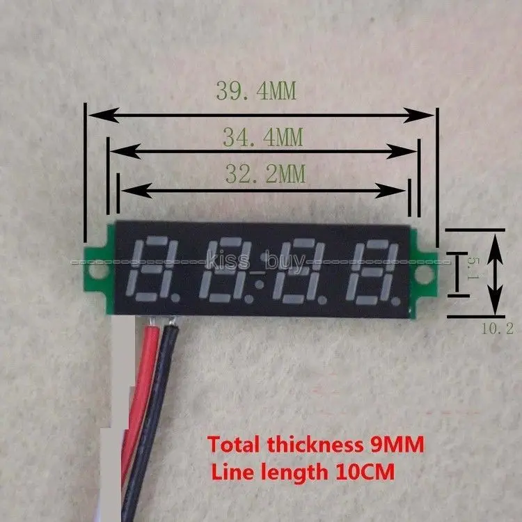 0 28 &quot4 00 V 30 DC 4 цифры Цифровая панель вольтметра красный светодиодный измеритель