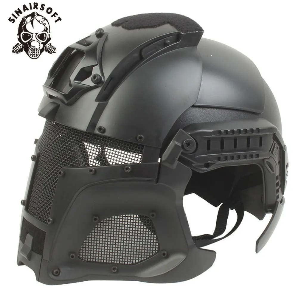 Военные Баллистические тактические боковые рельсы для крепления шлема NVG кожух передачи База ручка циферблата Спортивная армейская страйкбольная пейнтбольная маска руля