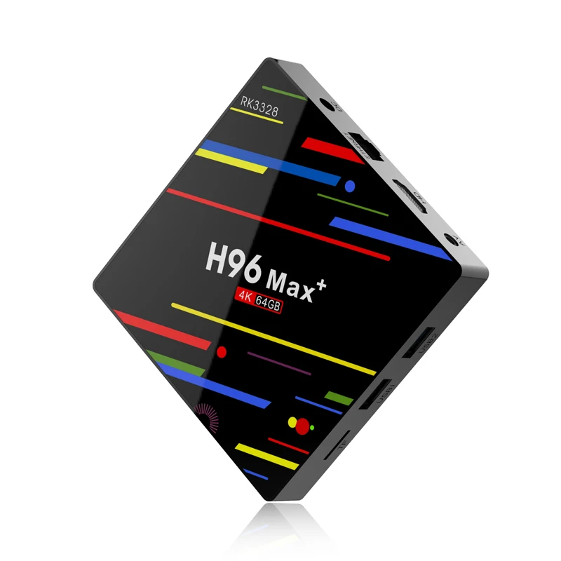 H96 MAX Plus Smart TV BOX Android 8.1 RK3328 4K Media Player QuadCore 4GB Ram 64GB ROM 8.1 H96Max + TV BOX USB3.0 BT pk h96 pro