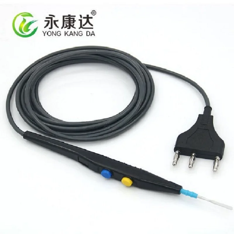 

Manual control 3 P Banana Insertion Reusable Electrosurgical Pen Silica Gel Wire