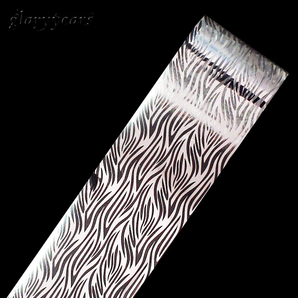 

1 Piece Zebra-stripe Pattern Nail Art Foil Sticker Transfer Design Patch Polish Full Wraps Decal for Women Nail Care Sticker #63