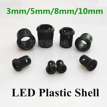 

LED Plastic Shell 3mm/5mm/8mm/10mm DIP LED Bezel Holder Prewired LED for DIY led project