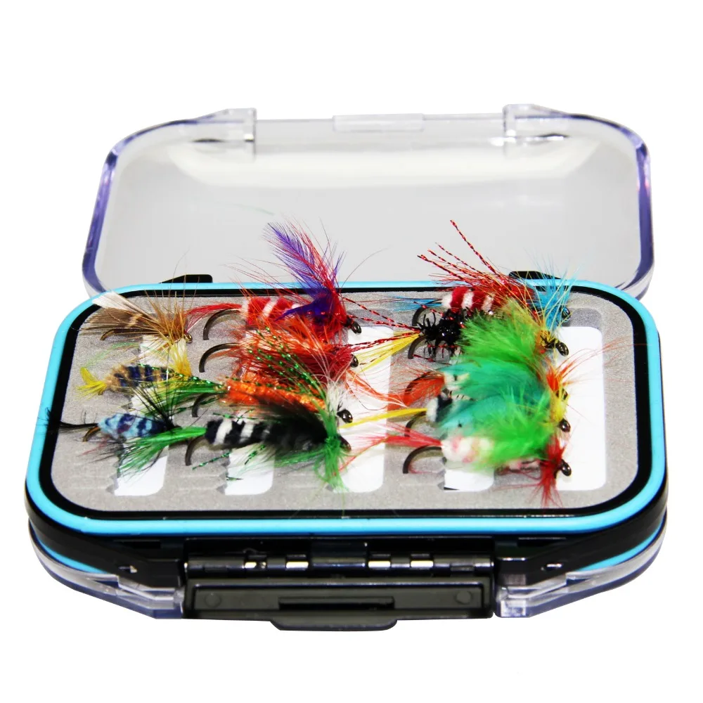 Waterproof Fly Box Double side Plastic Slim Foam Clear Fly Fishing Box