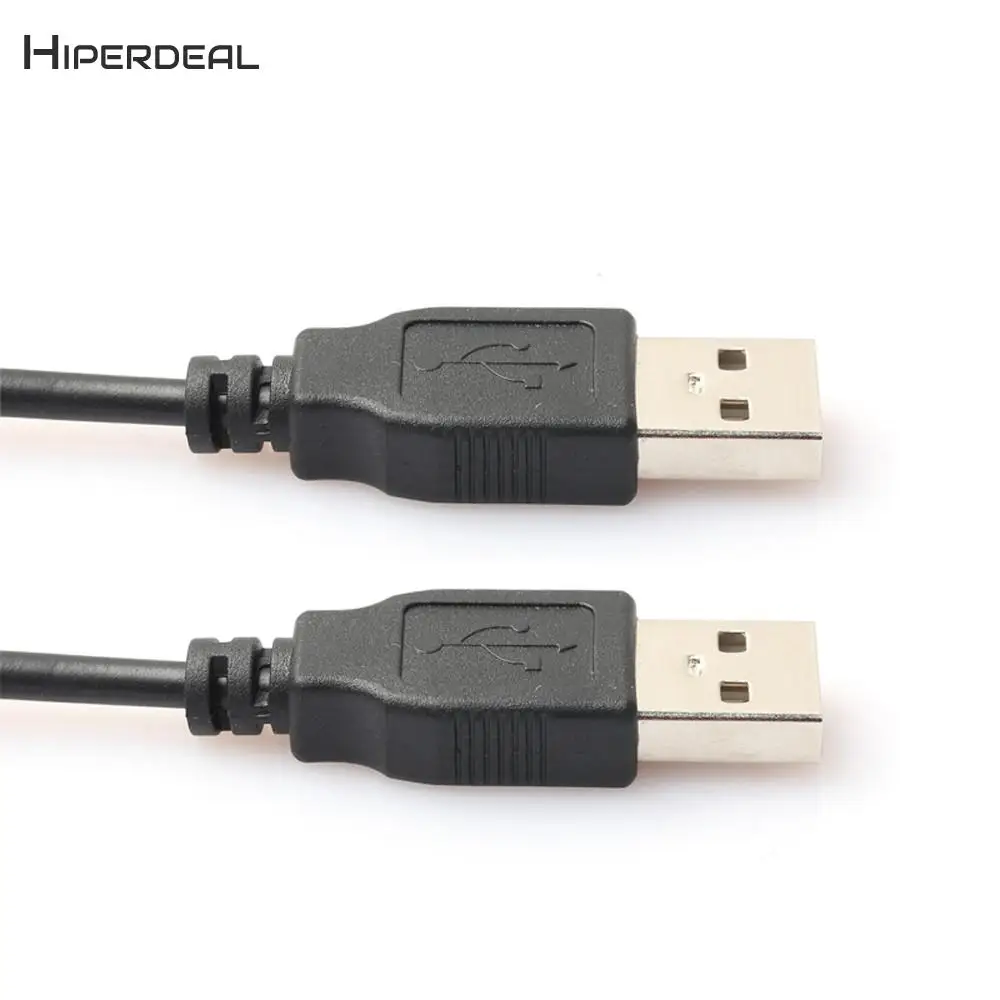 HIPERDEAL черный цвет 0,8 м USB 2,0 Тип A штекер-type-A Мужской кабель черный удлинитель для ПК U диск линия BAY09