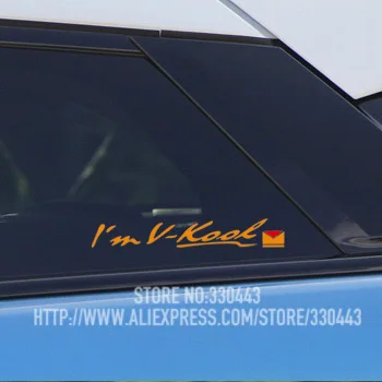 5 Pairs I'm V-cool Sticker on Car window Car decoration sticker reflective sticker Car decal sticker