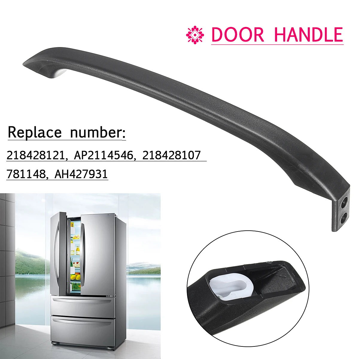 Cut Rate Door Handle For Frigidaire Refrigerator Ap2114546