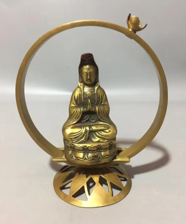 

Коллекция изысканных латунных благовоний ручной работы Guanyin bodhisattva