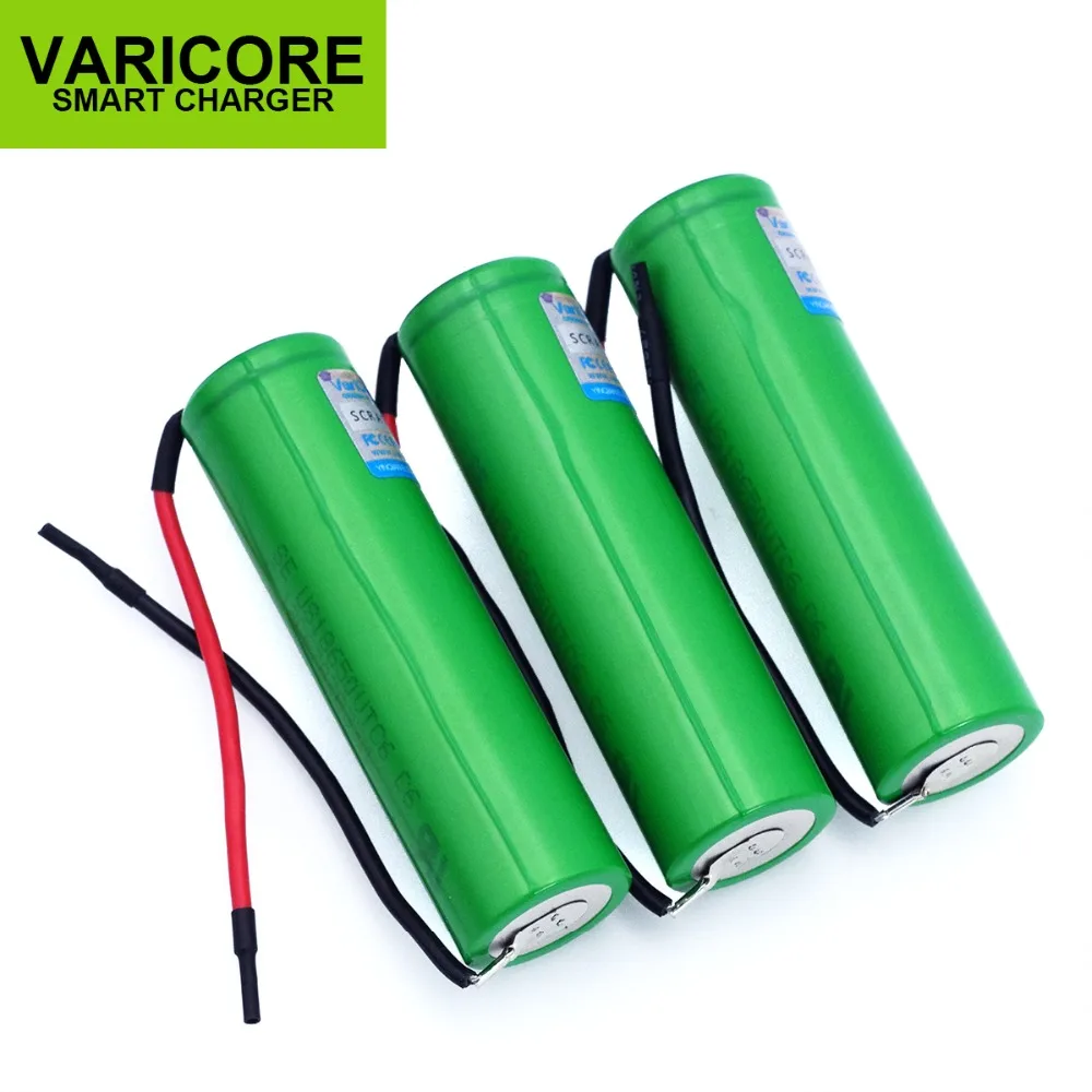 VariCore 3PCS VTC6 3.7V 3000mAh 18650 Li ion 30A discharge