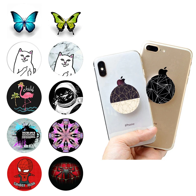 

Popsoket Brief попсокет Portable Phone Holder Round Colourful попсокет Young Pocket Socket Mobile Phone Stand Gadgets Popsocet