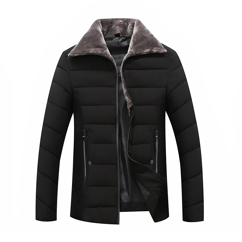 8XL 7XL 6X plus size Winter Jacket Men 2018 Fashion Fur collar Male