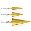 4-12/20/32mm HSS Titanium Coated Step Drill Bit Drilling Power Tools for Metal High Speed Steel Wood Hole Cutter Step Cone Drill ► Photo 3/6