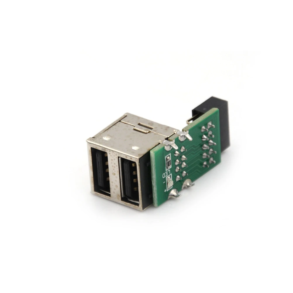 ZLinKJ 1 шт. Прочный USB 3. 0 9 контактный женский 2 портовый адаптер конвертер