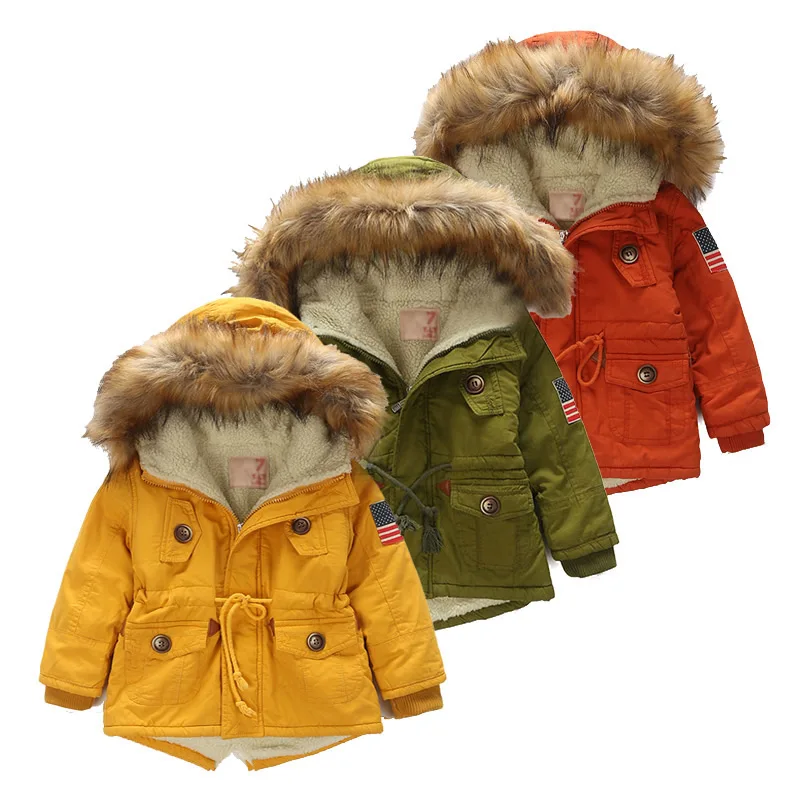 

Kids Boys Winter Coat 2018 Autumn Boys Girls Jacket for Children Clothing Hooded Outerwear Teen Boy Clothes Overcoat 2-8Years
